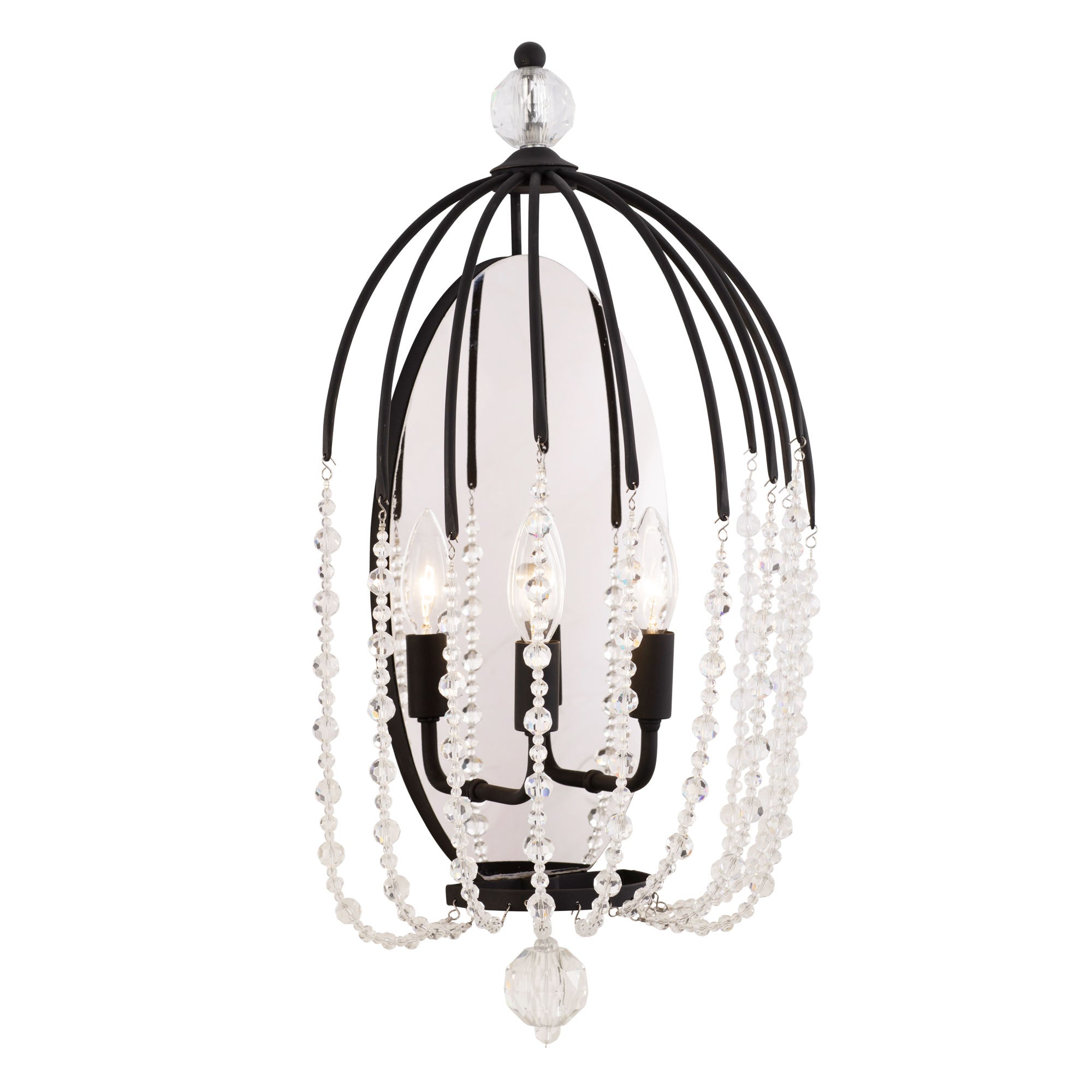 Voliere 2 Light Sconce - Matte Black