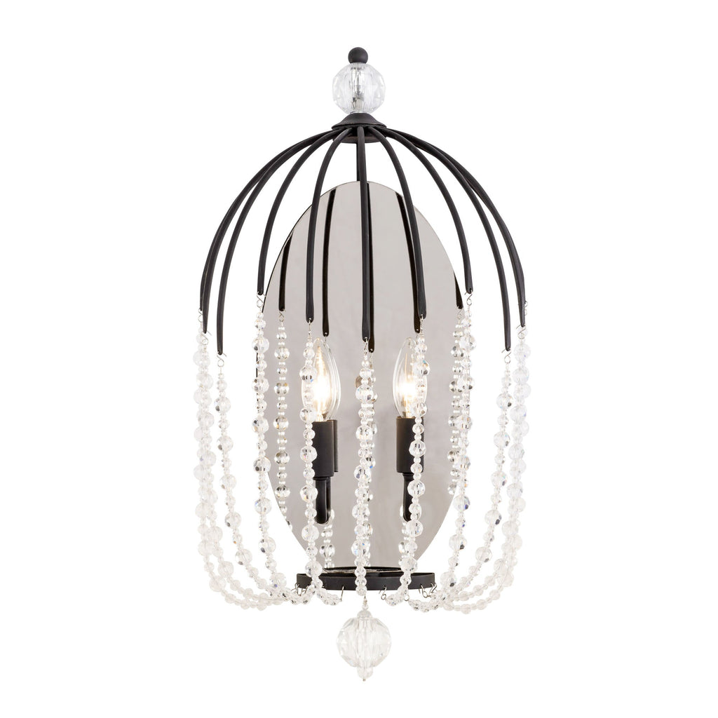 Voliere 2 Light Sconce - Matte Black