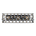 Windsor 3 Light Crystal Bath - Carbon/Havana Gold