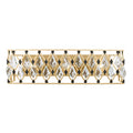 Windsor 3 Light Crystal Bath - French Gold/Matte Black
