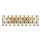 Windsor 3 Light Crystal Bath - French Gold/Matte Black