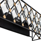 Windsor 4 Light Crystal Bath - Carbon/Havana Gold