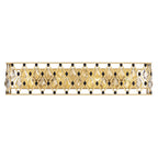 Windsor 4 Light Crystal Bath - French Gold/Matte Black