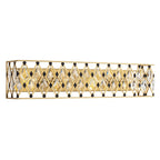 Windsor 4 Light Crystal Bath - French Gold/Matte Black