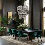 Windsor 13 Light 3-Tier Crystal Chandelier - Carbon/Havana Gold