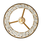 Windsor 1 Light Crystal Pendant - French Gold/Matte Black