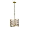 Windsor 4 Light Crystal Pendant - French Gold/Matte Black