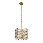 Windsor 4 Light Crystal Pendant - French Gold/Matte Black