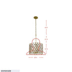 Windsor 4 Light Crystal Pendant - Carbon/Havana Gold