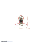 Windsor 2 Light Crystal Sconce - Carbon/Havana Gold