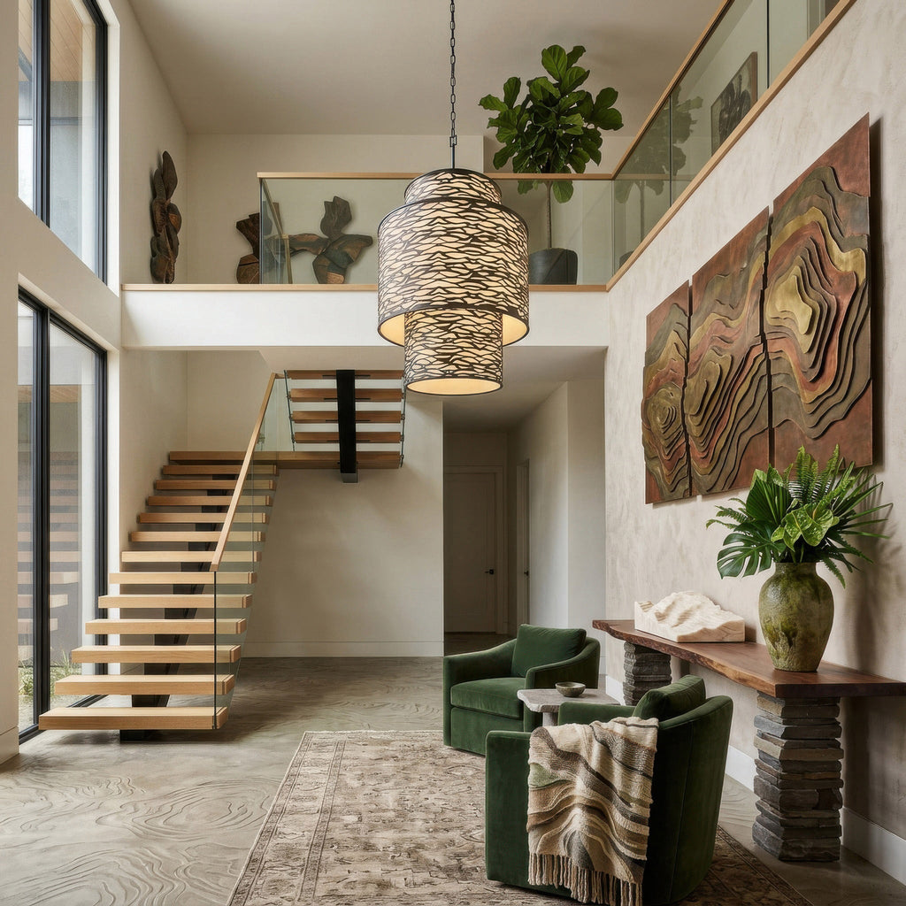 Kato 16 Light 3-Tier Foyer - Carbon