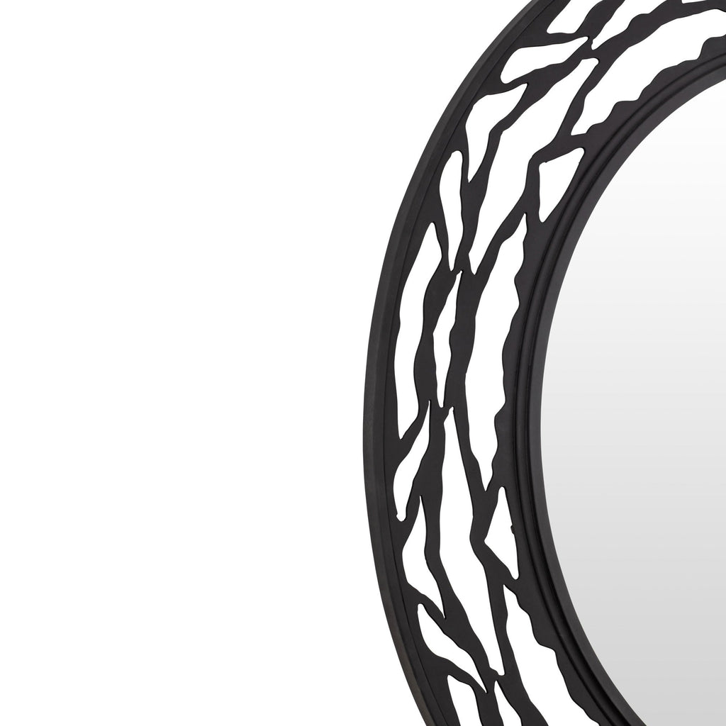 Kato 33-in Round Mirror - Carbon
