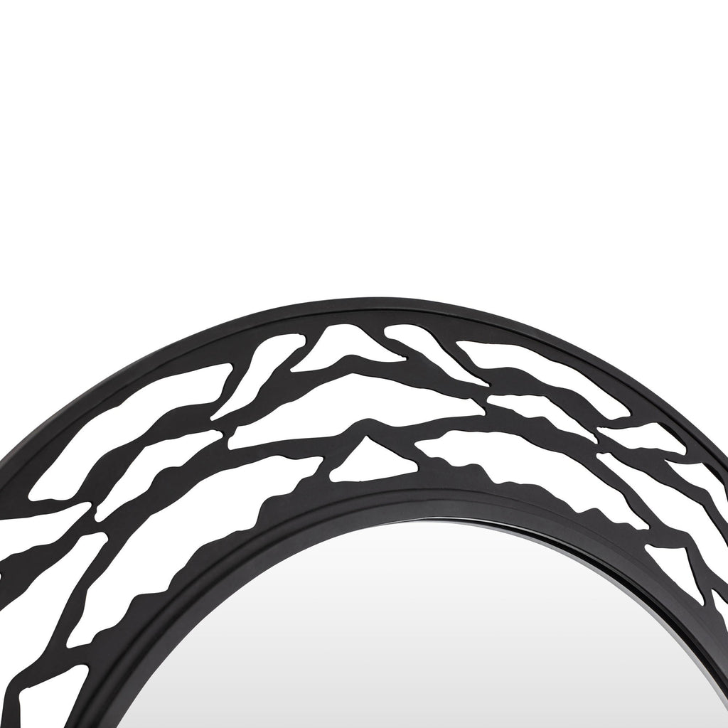 Kato 33-in Round Mirror - Carbon