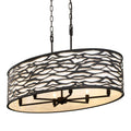 Kato 6 Light Oval Pendant - Carbon Black