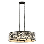 Kato 6 Light Oval Pendant - Carbon Black