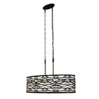 Kato 6 Light Oval Pendant - Carbon Black