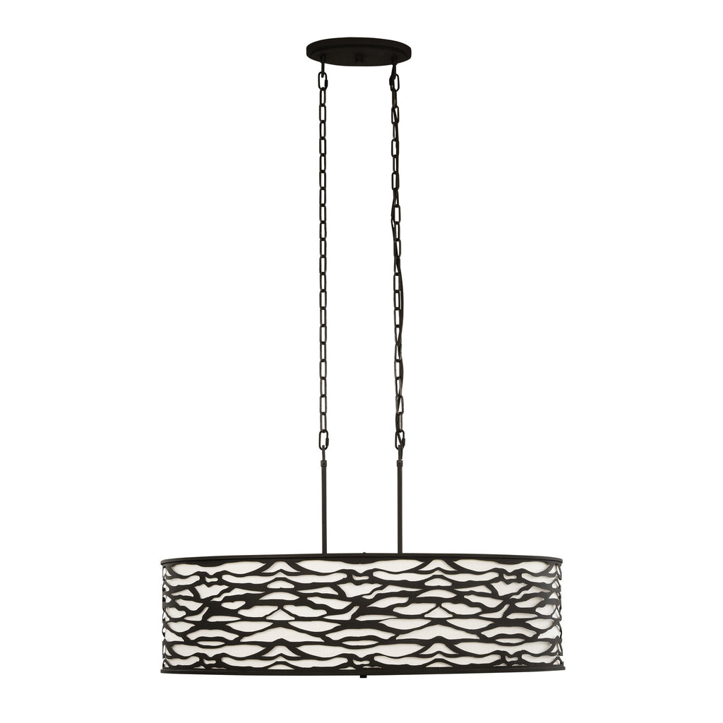 Kato 6 Light Oval Pendant - Carbon Black