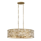 Kato 6 Light Oval Pendant - Havana Gold