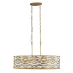Kato 6 Light Oval Pendant - Havana Gold
