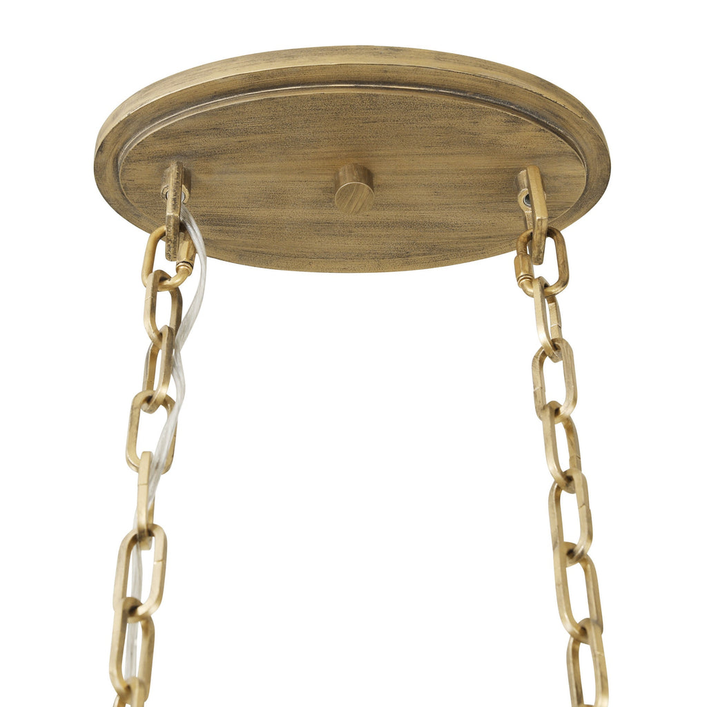 Kato 6 Light Oval Pendant - Havana Gold