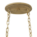 Kato 6 Light Oval Pendant - Havana Gold