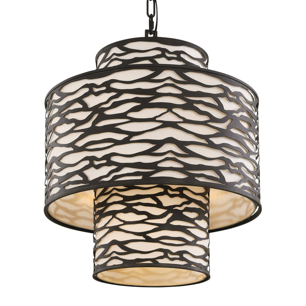 Kato 4 Light 3-Tier Pendant - Carbon Black