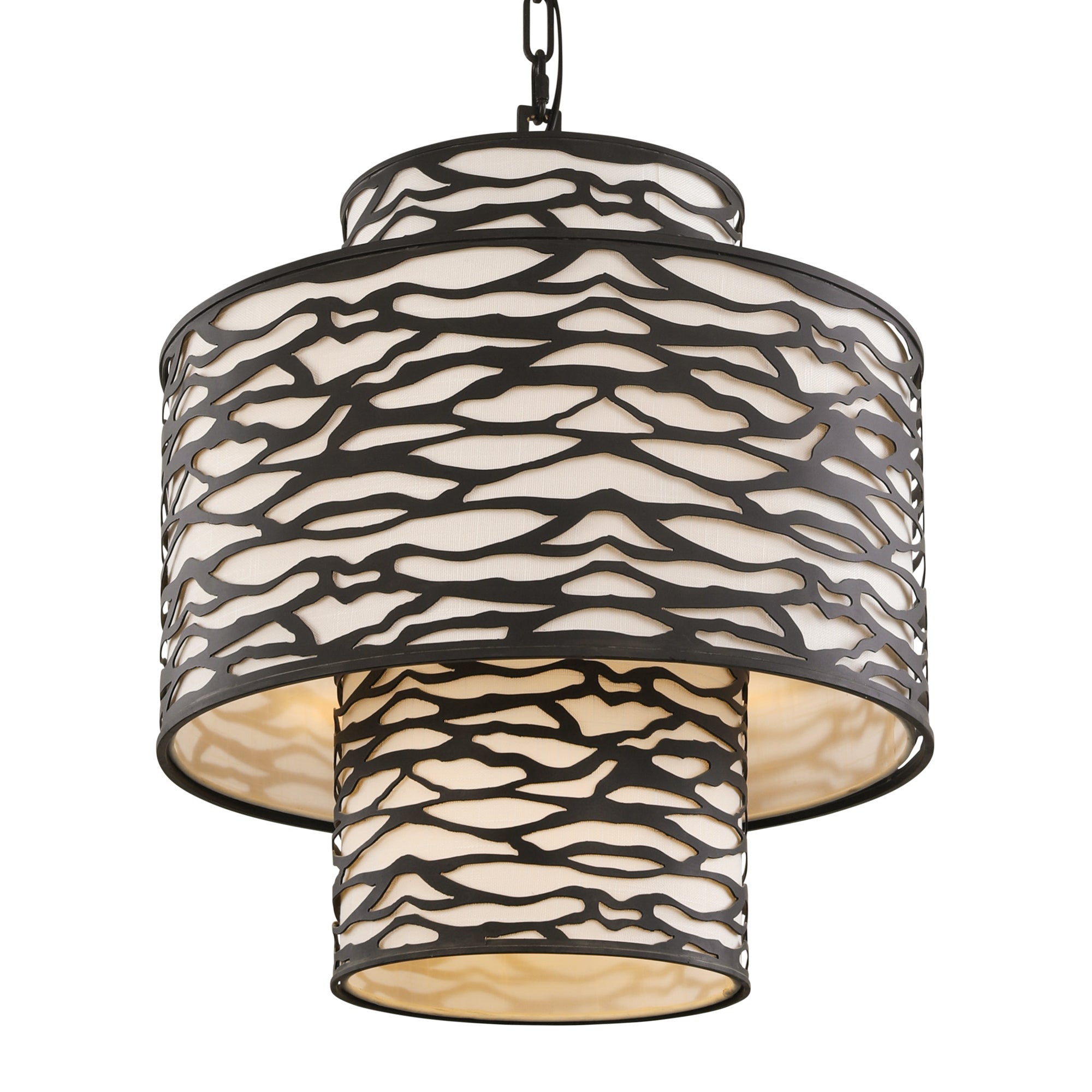 Kato 4 Light 3-Tier Pendant - Carbon Black