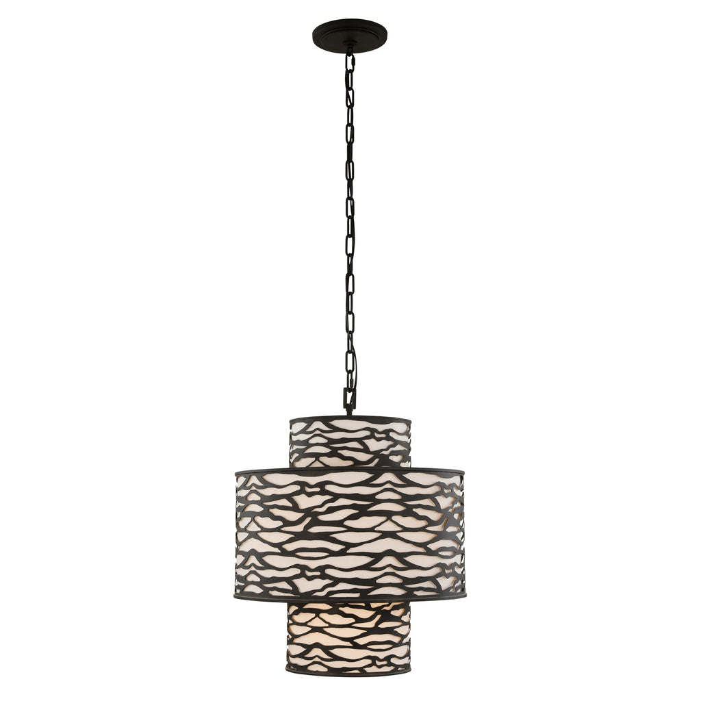 Kato 4 Light 3-Tier Pendant - Carbon Black