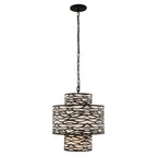 Kato 4 Light 3-Tier Pendant - Carbon Black