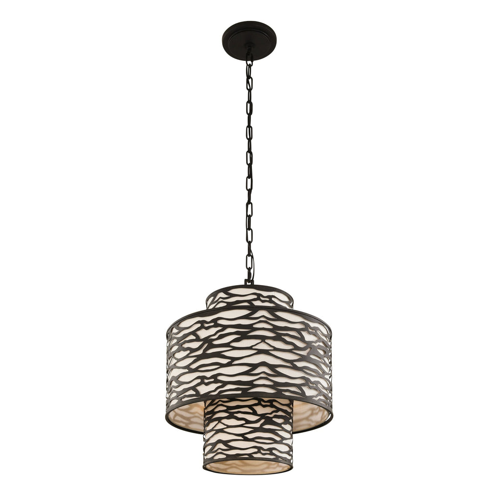 Kato 4 Light 3-Tier Pendant - Carbon Black
