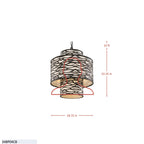 Kato 4 Light 3-Tier Pendant - Carbon Black