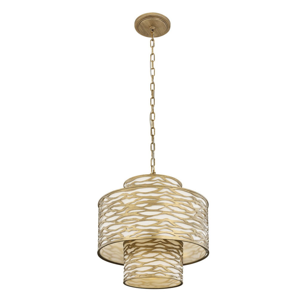 Kato 4 Light 3-Tier Pendant - Havana Gold