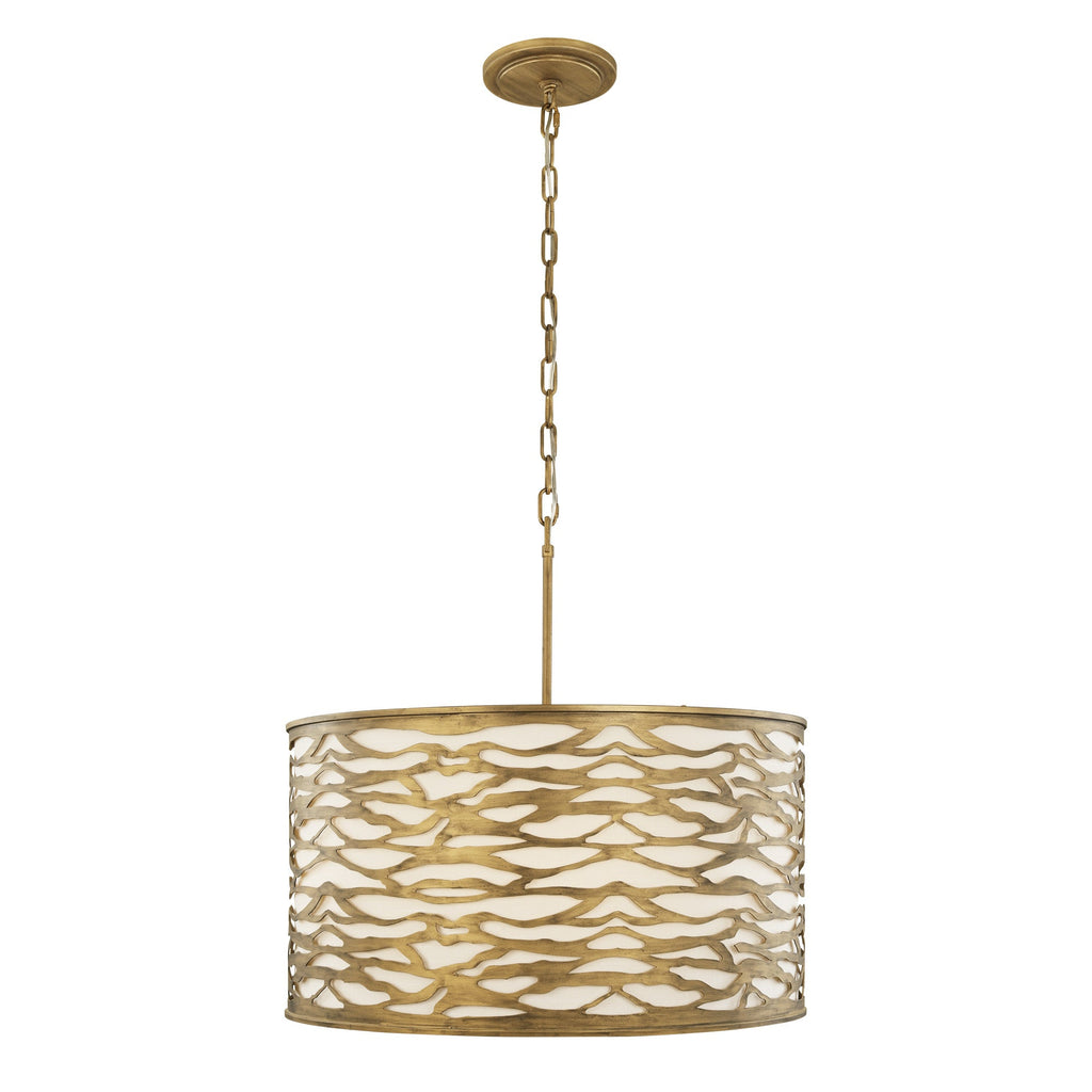 Kato 5 Light Pendant - Havana Gold