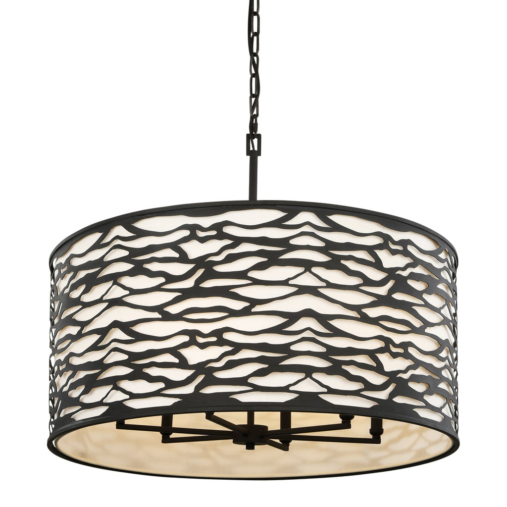 Kato 6 Light Pendant - Carbon Black