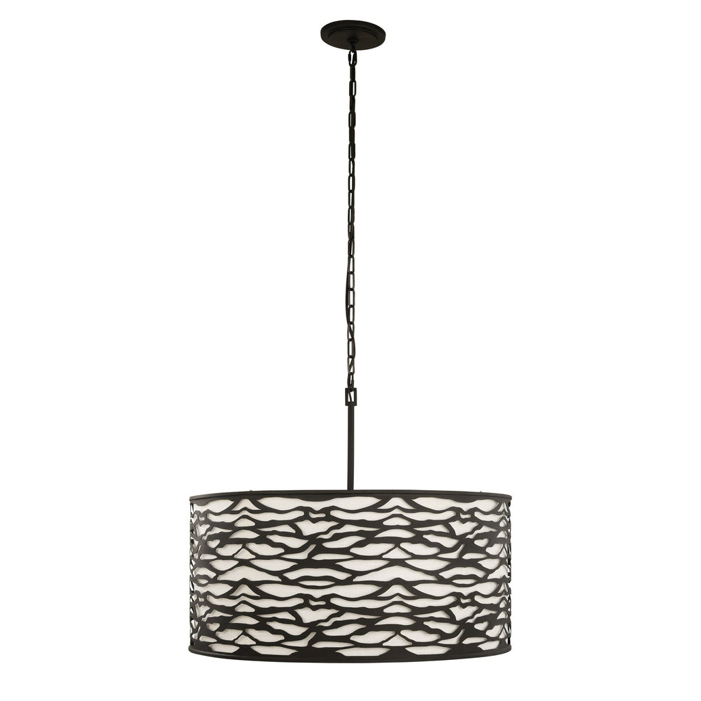 Kato 6 Light Pendant - Carbon Black