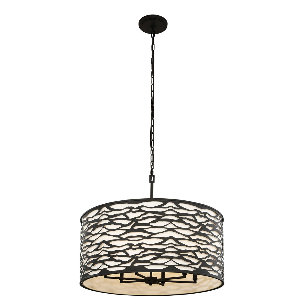 Kato 6 Light Pendant - Carbon Black
