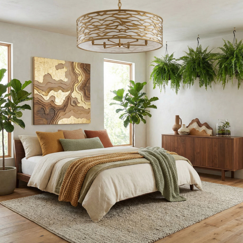 Kato 5 Light Pendant - Havana Gold