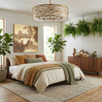 Kato 5 Light Pendant - Havana Gold