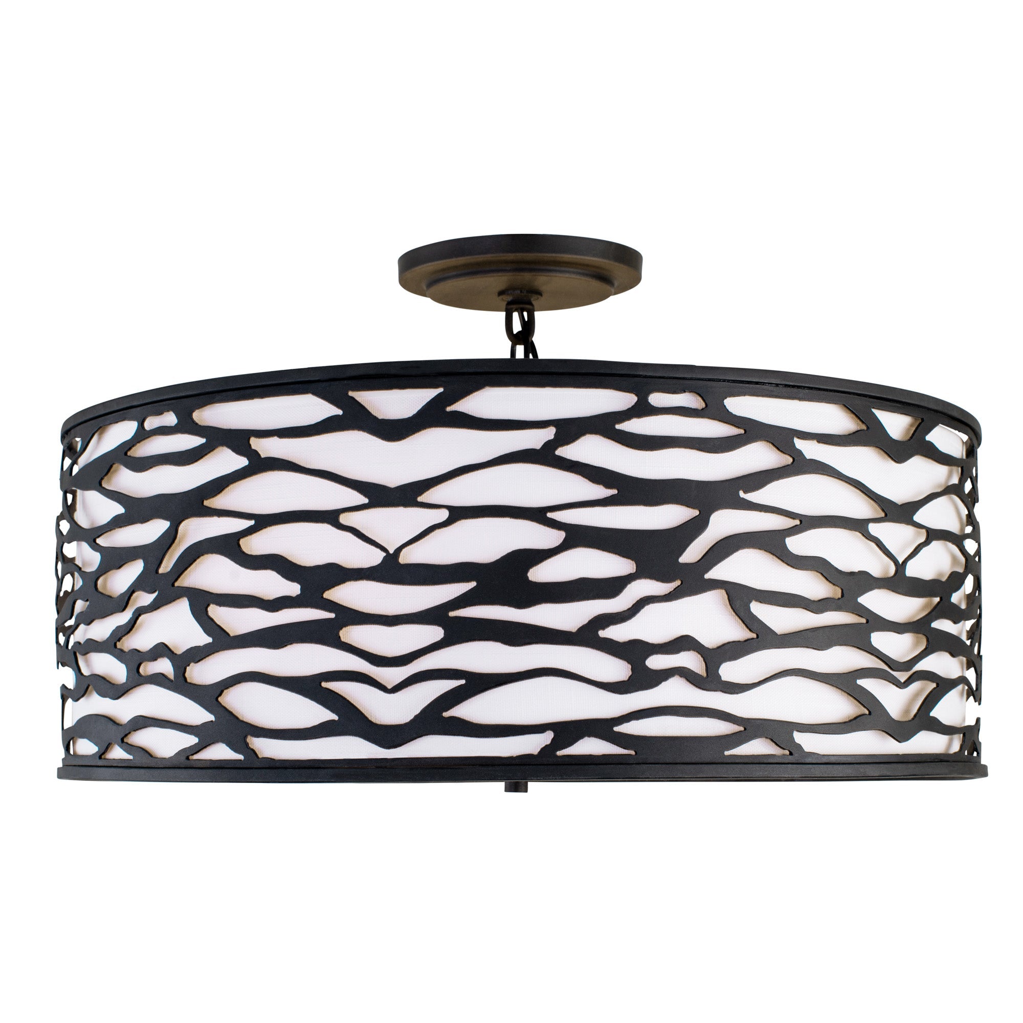 Kato 5 Light Convertible Semi-Flush/Pendant - Carbon