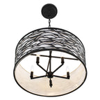 Kato 5 Light Convertible Semi-Flush/Pendant - Carbon