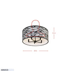 Kato 5 Light Convertible Semi-Flush/Pendant - Carbon
