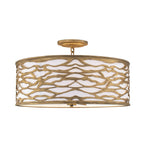 Kato 5 Light Convertible Semi-Flush/Pendant - Havana Gold