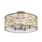 Kato 5 Light Convertible Semi-Flush/Pendant - Havana Gold