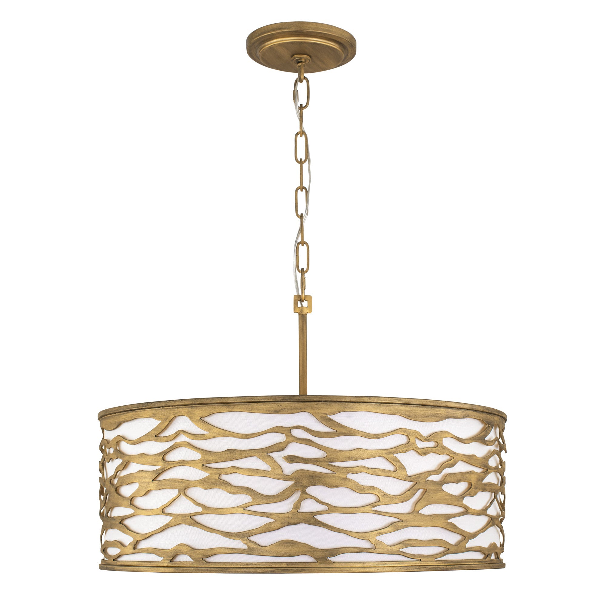 Kato 5 Light Convertible Semi-Flush/Pendant - Havana Gold