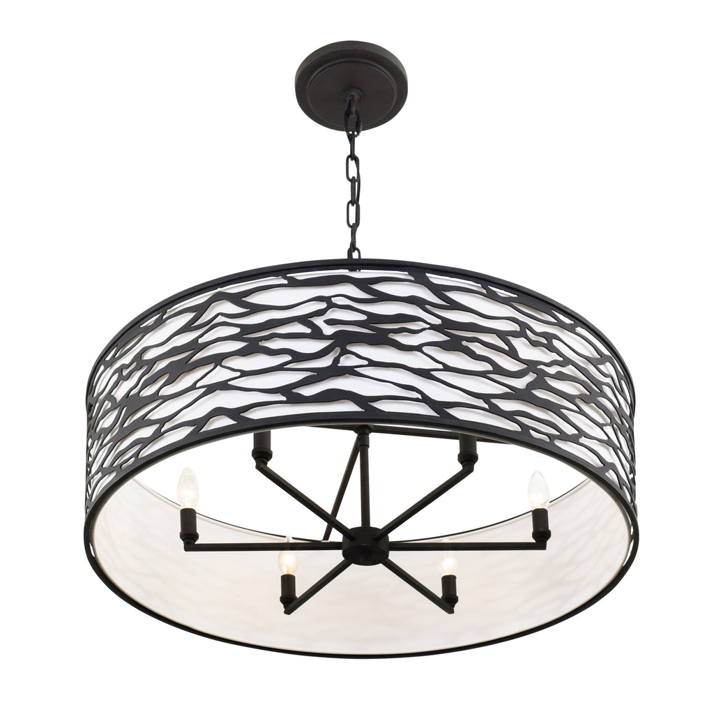 Kato 6 Light Convertible Semi-Flush/Pendant - Carbon