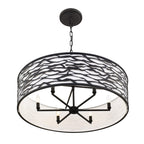 Kato 6 Light Convertible Semi-Flush/Pendant - Carbon