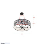 Kato 6 Light Convertible Semi-Flush/Pendant - Havana Gold