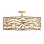 Kato 6 Light Convertible Semi-Flush/Pendant - Havana Gold