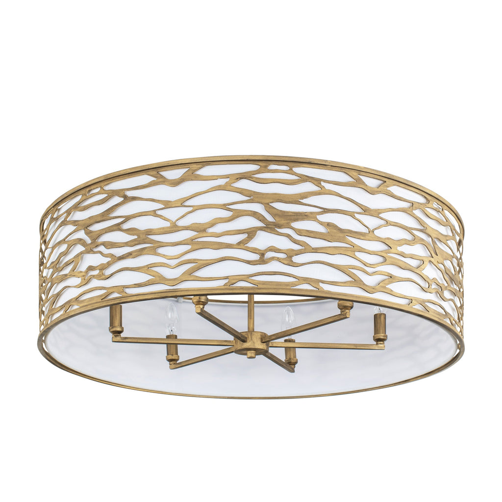 Kato 6 Light Convertible Semi-Flush/Pendant - Havana Gold