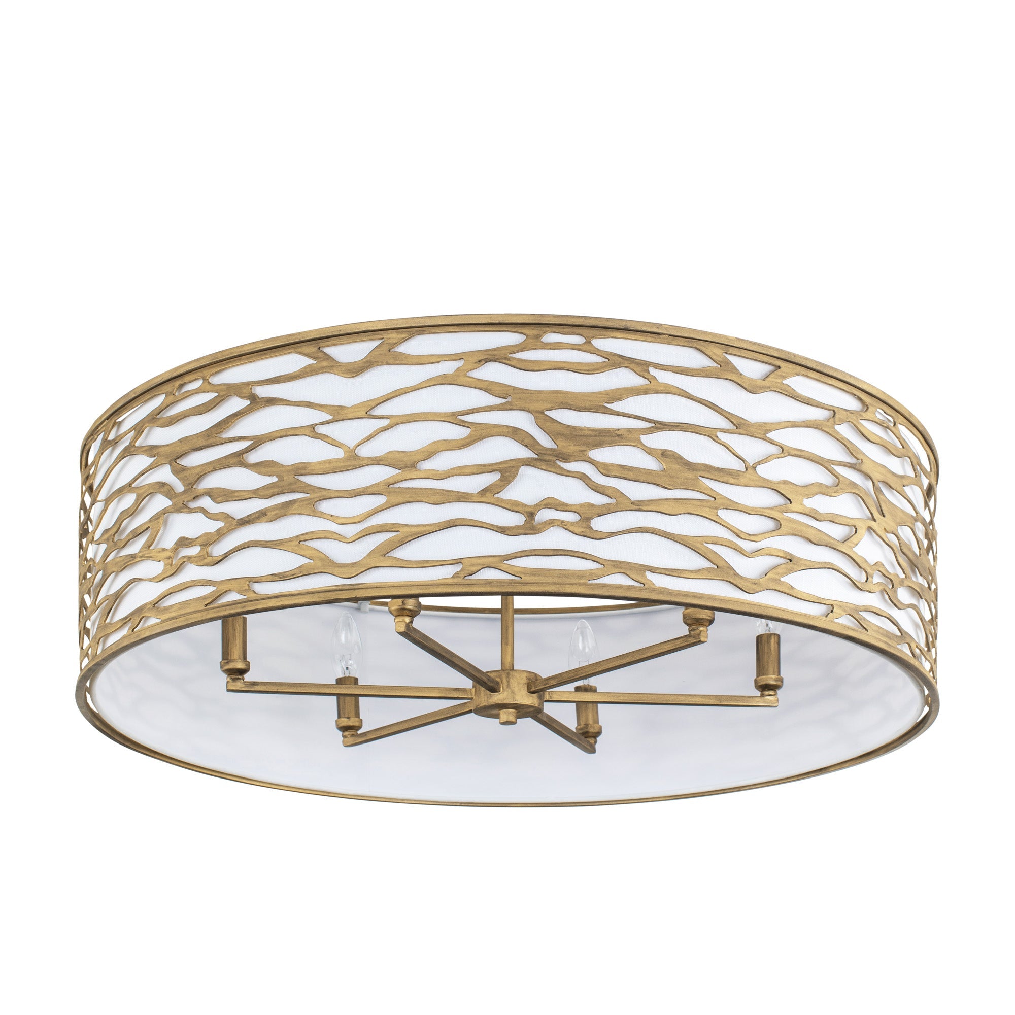 Kato 6 Light Convertible Semi-Flush/Pendant - Havana Gold